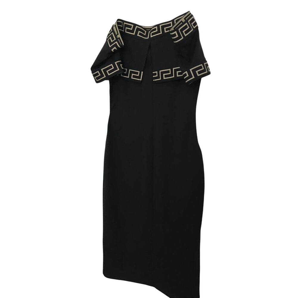 VALENTINE OFF THE SHOULDER BLACK DRESS SIZE LARGE NWOT - Picture 6 of 7